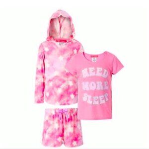 SAINT EVE YOUTH 3-PIECE PJ SET PINK XS